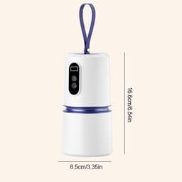 Draagbare wasdroger - Kleine en compacte elektrische wasdroger - Stille draagbare wasdroger met timer - Multifunctionele mini-wasdroger geschikt voor reizen, appartementen, campers en slaapzalen - Wit — thumbnail 2