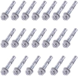 Wigankers 20 Stuks 3/8" x 2-3/4" Verzonken Heavy Duty Bevestiging voor Beton — thumbnail 1