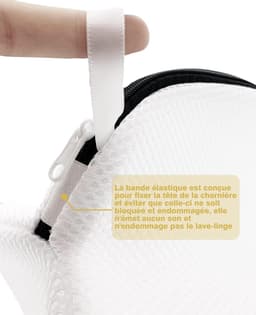 Allecta - Set van 4 wasnetten voor wasmachine - Schoenen en kleding beschermen - Opbergtas met ritssluiting - 4 stuks — thumbnail 4