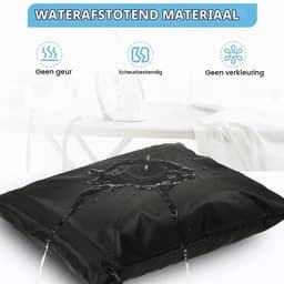 3 Stuks Natte Droge Zakken, Natte Dry Bag Waterdichte Reistas, Stoffen Luier Natte Zak met Handvat & Rits, Wasbare Reistas Organizer Yogatas voor Natte Zwemkleding, Sportschool, Strand (Zwart) — thumbnail 5