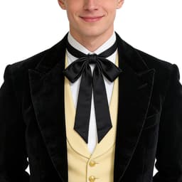 zijden skinny sjaal, multifunctionele lange stoffen stropdas, 200x5cm, Regency Cravat, Victoriaanse ascot, renaissance halsdoek, mode haaraccessoire, cosplay kostuum stropdas — thumbnail 1