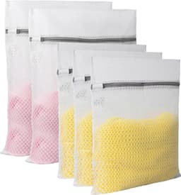 Vijf waszakken van mesh Geschikt voor ritssluiting bieden uitstekende ventilatie en zijn ideaal Geschikt voor het wassen van ondergoed en delicate kleding, Geschikt voor zowel thuis als op reis. — thumbnail 2