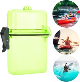 Boot Dry Bags, Waterdichte Telefoon Pouch, Plastic Transparante Onderwater Kajak Afdichting Doos met Touw Haak voor Surfen Kano Kajak (transparant geel) — thumbnail 2