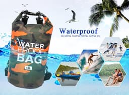 Pakzak, drijvende droogrugzak, strandtas, lichte droogzak voor strand, boottochten, vissen, kajakken, zwemmen, rafting, camping, 5 l, 10 l, 15 l, 20 l, 30 l — thumbnail 4
