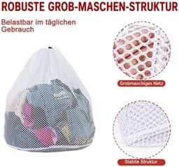 Wasnet voor Wasmachine - Groot - 50 x 60 cm - Stevig Polyester - Voor Grote Wasstukken — thumbnail 5