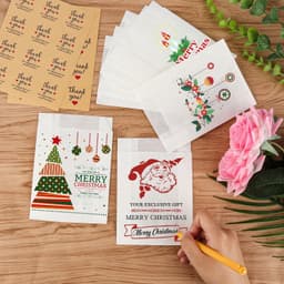 Papieren Zakjes voor Levensmiddelen - Wit - 11 x 16 cm - Kraftpapier met Stickers - Voor Verjaardagen en Feesten — thumbnail 3