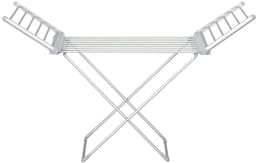 Elektrisch wasrek met 2 uitschuifbare zijvleugels- frame van aluminiumlegering - 144x53x91 cm- handig elektrisch verwarmd wasrek-duurzaam en lichtgewicht-multifunctioneel droogrek voor kleding-dekens en linnen thuis — thumbnail 1