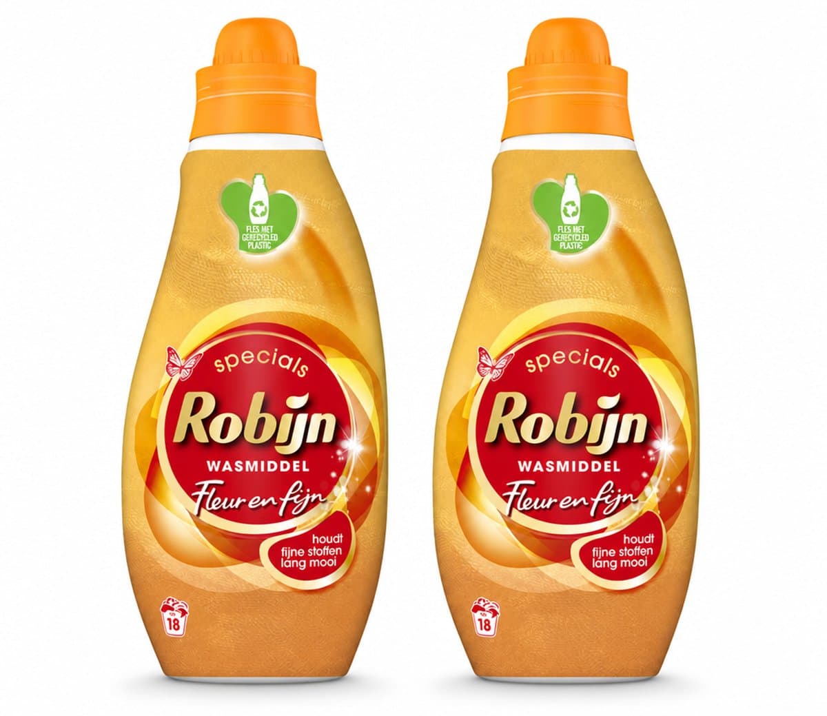 2 x Robijn Specials - Fleur & Fijn - Vloeibaar Wasmiddel - 18 Wasbeurten - Voordeelverpakking - 2 stuks — afbeelding 1