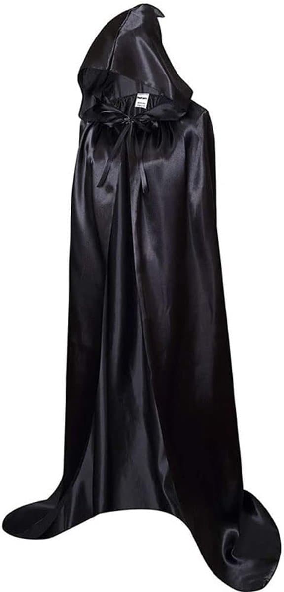 Cape met capuchon, lange mantel met capuchon, uniseks, voor volwassenen, Halloween, Kerstmis, mantel, cosplay kostuum — afbeelding 1