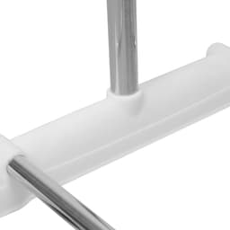 Wasrek, materiaal: buizen van roestvrij staal, maximale belasting: 3 kg per steunstang, 3 legplanken, met vleugels, 3 lagen, grijze buis verzinkt — thumbnail 4