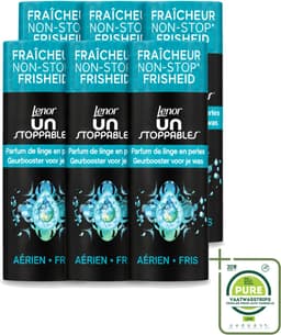 6 x Lenor Unstoppables - Geurbooster - Fris - 13 Wasbeurten - Grootverpakking - Vaatwasstrips - Geurbooster - Frisheid - Citrusgeur - Fruitige Geur - Bloemige Geur — thumbnail 1