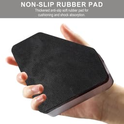 Anti-vibratie voetjes voor wasmachine en droger, rubberen blokken voor geluidsreductie, 9 x 9 x 4.5 cm, trillingsdemping en antislip functie — thumbnail 3