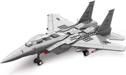 WANGE Model F15 Eagle tweemotorig tactisch jachtvliegtuig voor montage met blokken. Modelvliegtuig 1:48. — thumbnail 1