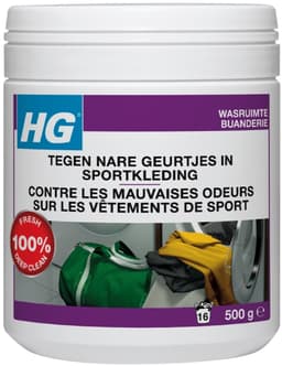12 x HG - Wasruimte - Tegen Nare Geurtjes In Sportkleding - Wasmiddeltoevoeging - 500 g - Voordeelverpakking - 12 stuks — thumbnail 2