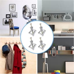 50 Stuks Gipsplaten Anker Gipsvezelplaten, Gipsplaatpluggen voor Holle Ruimte met Schroeven, Uitbreiding Gipsplaat Anker Kit voor Gipsvezelplaten Baksteen Beton — thumbnail 2