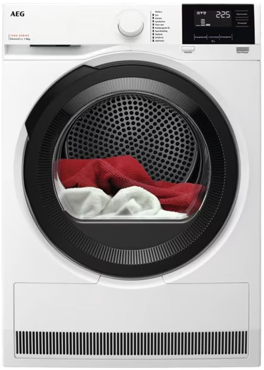 AEG TR738D4B 7000 Serie SensiDry Warmtepompdroger – 8 kg – MixDry – PreciseDry – Antikreuk – Wit — afbeelding 1