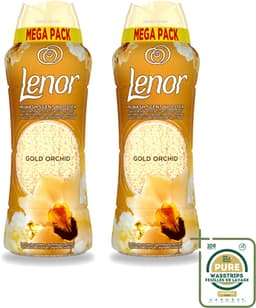 2 x Lenor – Geurparels – Gouden Orchidee – 570 g - Wasstrips - Geurparel - Wasgeur - Orchidee - Vanille - Wasgeurparfum — thumbnail 1