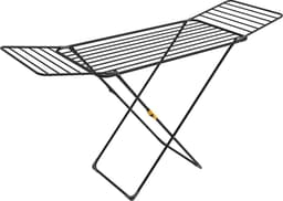 Rörets droogrek zwart - Extra stevig - 18 meter lijn (extra lang) - XXL - Wasrek - Inklapbaar — thumbnail 1