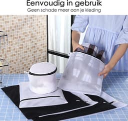 Waszakken - Wasnetten - Bescherm je Wasgoed en Wasmachine - Packing Cubes - Travel Organizer - 7 stuks — thumbnail 4