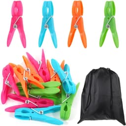 60 Stuks Kleurrijke Wasknijpers - Antislip, Sterk en Duurzaam voor Kleding en Dekoratie — thumbnail 1