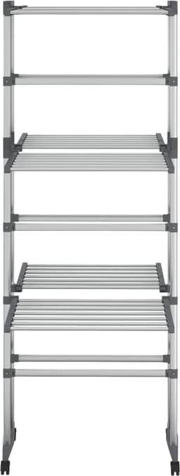 vidaXL - Droogrek - 3-laags - met - wieltjes - 60x70x129 - cm - zilverkleurig — thumbnail 5