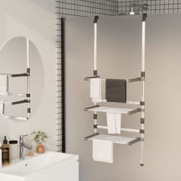 vidaXL - Droogrek - 3-laags - hangend - aluminium — thumbnail 2