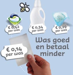 CleanBee Wasmiddelstrips 96 Wasbeurten Oceaan - Wasmiddel Wasvellen - Detergent Sheets - Eco Laundry Strips - Micro Plasticvrij - Biologisch - Eco Wasstrips - Wasstrips - Wasmiddelstrips — thumbnail 4