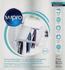 Wpro SKP101 - Stapelkit met uitschuifbaar droogrek - Universeel — thumbnail 2