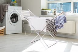 Umuzi Cleaning Elektrisch Wasrek - Inklapbaar Verwarmbaar Droogrek - Tot45-55°C - 230W - 147x54x94cm — thumbnail 5