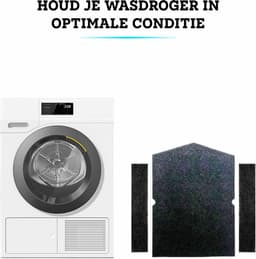 Somstyle Schuim Filter Set Geschikt voor Miele Wasdroger - 3 Stuks - Droger Accessoires - Schuimfilter - Zwart — thumbnail 2