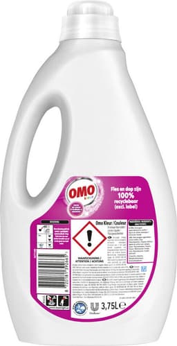 OMO Vloeibaar Wasmiddel Kleur 75 Wasbeurten - 2 x 3750 ml - Voordeelverpakking — thumbnail 2
