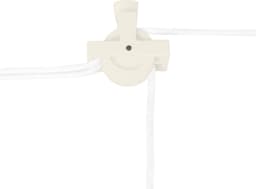 Kledingrek Plafond Katrol - Ivoor– 2.4m 6-lat plafond wasrek — thumbnail 5