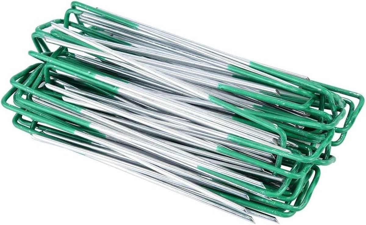 150mm Haken Nagels Grondankers - Kunstgras Gazon - 100 Stuks — afbeelding 1