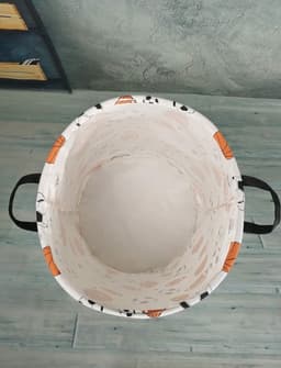 Ronde Basketbal Voetbal Wasmand Cadeau Opbergmand - Kledingopbergmand - Plankmand met Handvatten voor Kamerdecoratie (Bollen) — thumbnail 3
