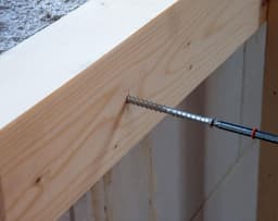 Hout-betonanker - Bevestigingsanker Houtanker - Hout op beton - Uniek dubbel schroefdraad - 10 x 130 mm - Blauw verzinkt — thumbnail 2