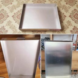 Lekbak Wasmachine - Opvangbak Apparaten - Water Opvang - Roestvrij Staal - 70x70cm - Zilver — thumbnail 4