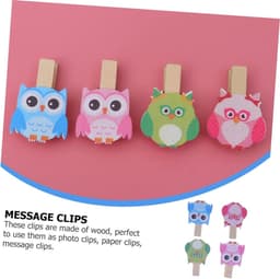 Uil Klemmen - Foto Clips - Decoratie Maken - Houten Materiaal - 40 Stuks - Willekeurig — thumbnail 5