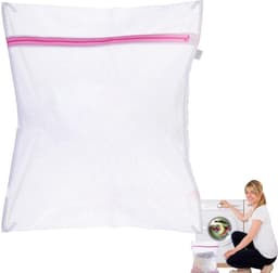 Wasnet Zak - Fijne Was - Kleding Beschermen - Ritssluiting - 50 x 60 cm - Wit — thumbnail 4