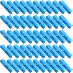 Vuilniszak Clips - Prullenbak Houder - Afval Beheren - Antislip Ontwerp - 50 Stuks - Blauw — thumbnail 1