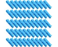 Vuilniszak Clips - Prullenbak Houder - Afval Beheren - Antislip Ontwerp - 50 Stuks - Blauw