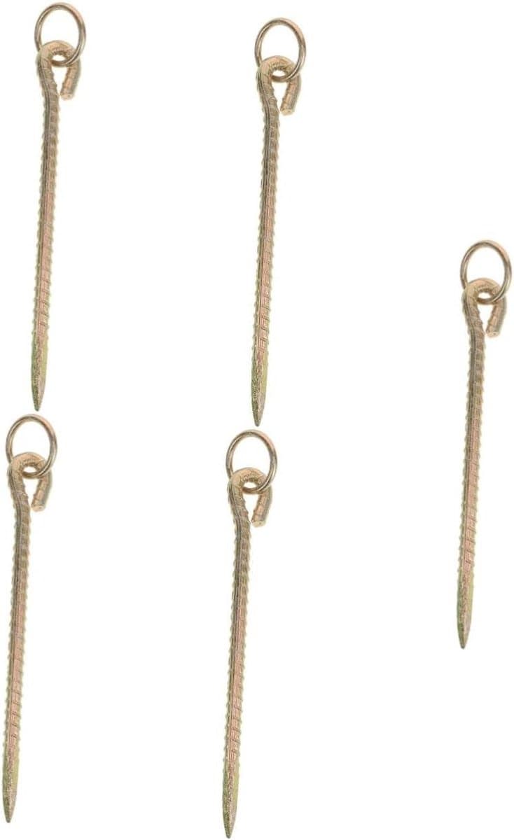 Grondanker Honden - Hondenpaal - Buiten Vastzetten - Stevig IJzer - 32 cm - Goud — afbeelding 1