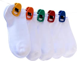 Sokken Clips - Sokkenhouders Was - Sokken Sorteren - Houdt Paren Bij Elkaar - 5 Stuks - Multicolor — thumbnail 3