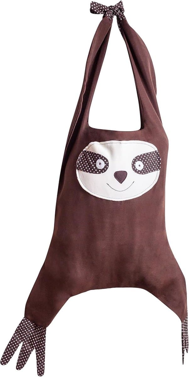 Wasknijperzak - Opbergzak - Vuile Was - Handgemaakt Design - 39 x 36 cm - Bruin — afbeelding 1