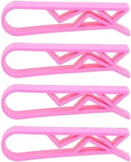 Vuilniszak Clips - Prullenbak Clips - Afval Opruimen - Stevige Plastic Constructie - 410 stuks - Roze — thumbnail 1