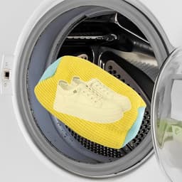 Herbruikbare Waszak voor Schoenen, Geschikt voor de Wasmachine, Ideaal voor Alle Schoen Types en Maten, Geel, Eenvoudig Ontwerp, Schoenverzorging en Bescherming — thumbnail 4