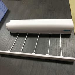 Waslijn Droogrek - Intrekbaar Buitenrek - Ruimtebesparend Droogrek - Vergrendelbare Lijnen - Tot 3.75m - Wit — thumbnail 3