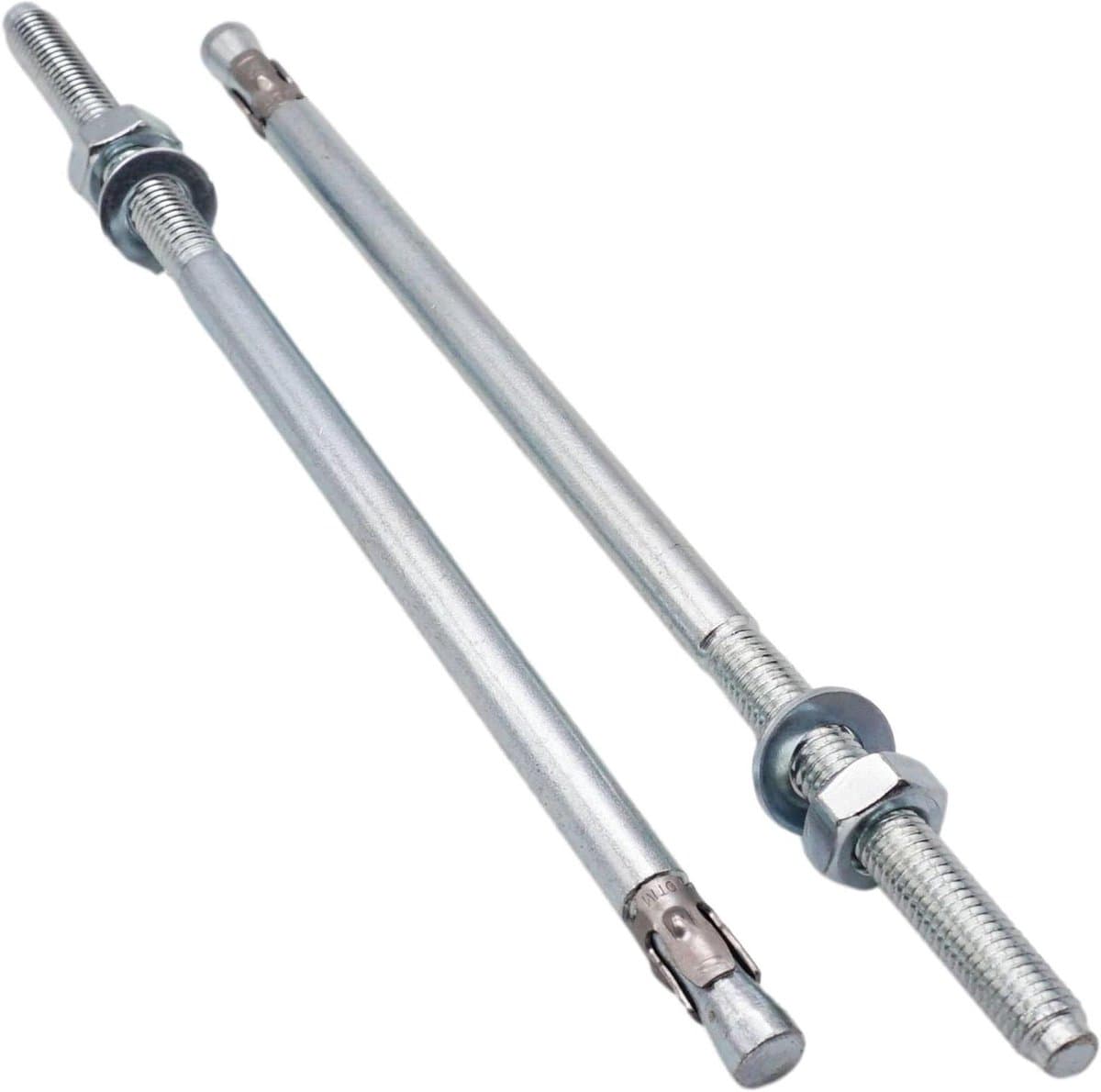 Wigankers - Keilankers metalen pluggen - Betonbevestiging - Verzinkt staal - M10 x 250 mm - Zilverkleurig — afbeelding 1