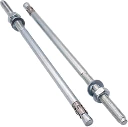 Wigankers - Keilankers metalen pluggen - Betonbevestiging - Verzinkt staal - M10 x 250 mm - Zilverkleurig — thumbnail 1