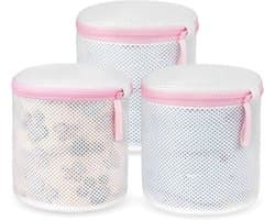 Mesh waszakken voor lingerie, sokken en ondergoed - 3-delige set met ritsen voor wasmachine en reisorganisatie