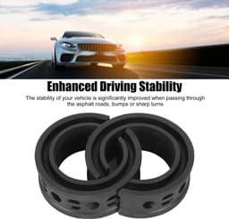 Dailygoody - Schokdemper - Veer met rubber spacers - Vermindert trillingen - Universeel - Comfortabele rit - Geschikt voor auto - Type C — thumbnail 4